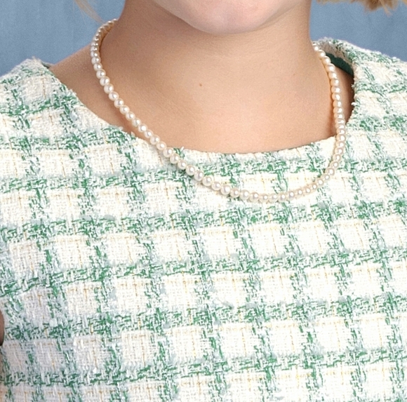 Lilly Pulitzer Green and White Checkered Kids Dress - Picture 5 of 5